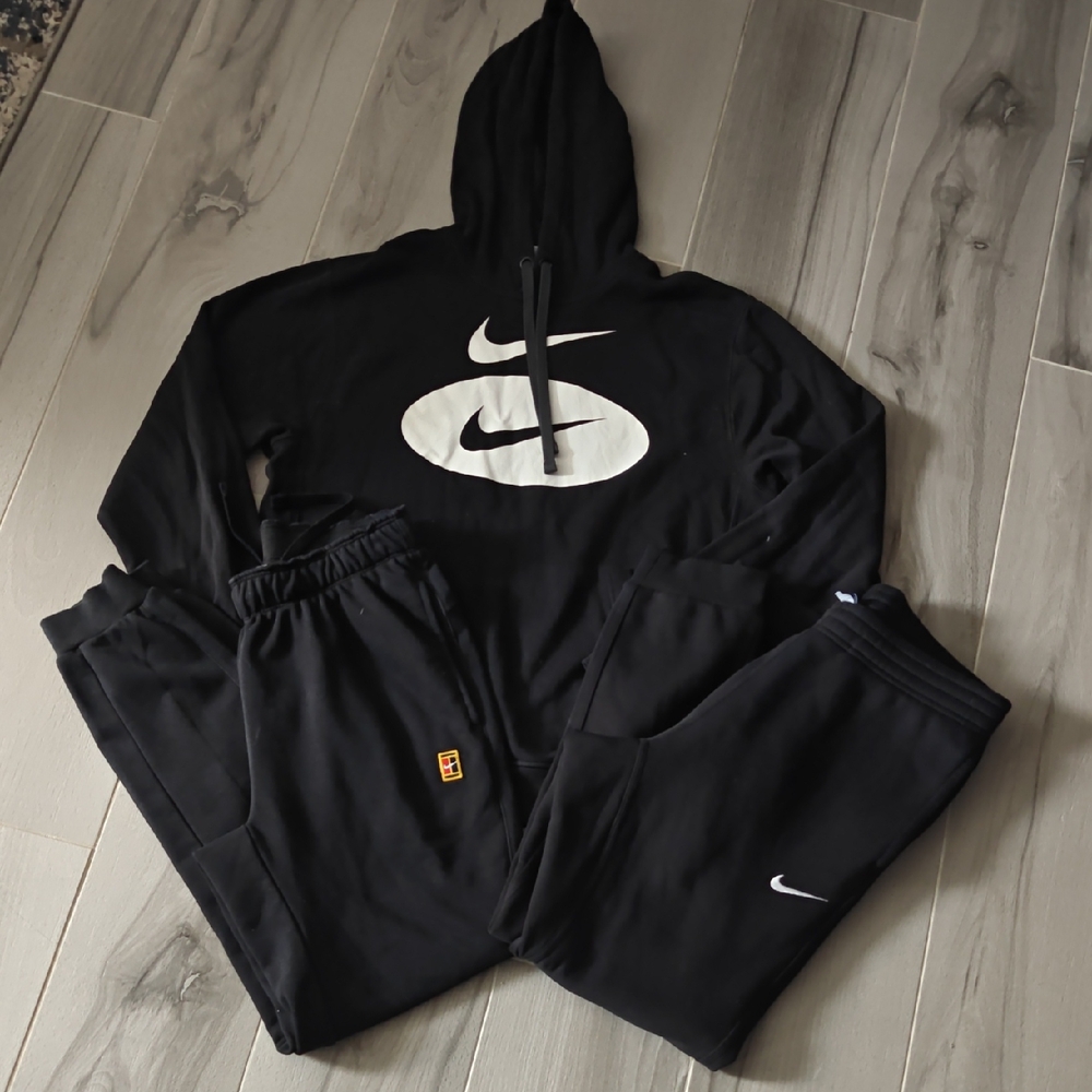 Nike Black and White Logo Tracksuit